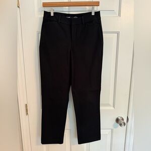 NWOT Old Navy High-Waisted Pixie Straight Ankle Pants Black Size 6